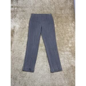 Intro Love The Fit Pull On Jeans Size 4 Petite Front Seam Gray Stretch A536